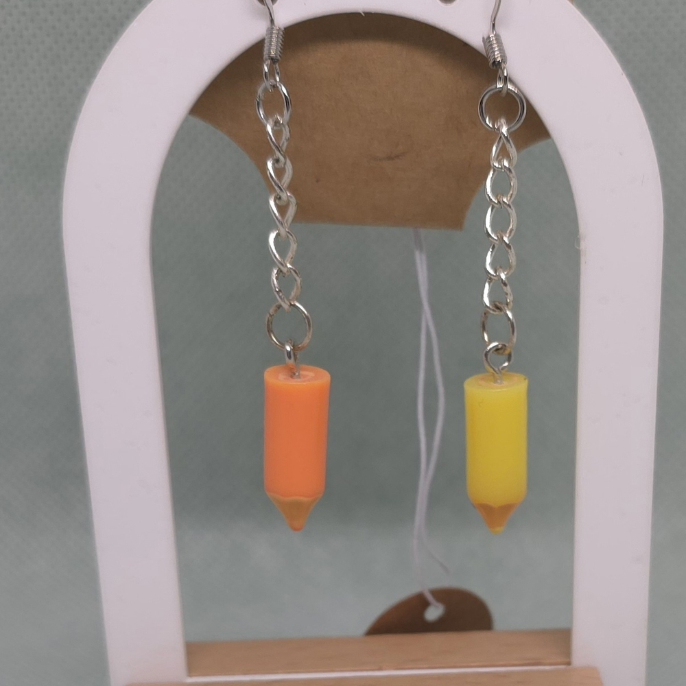 Colorful Dangle Earrings - Picture 4 of 4